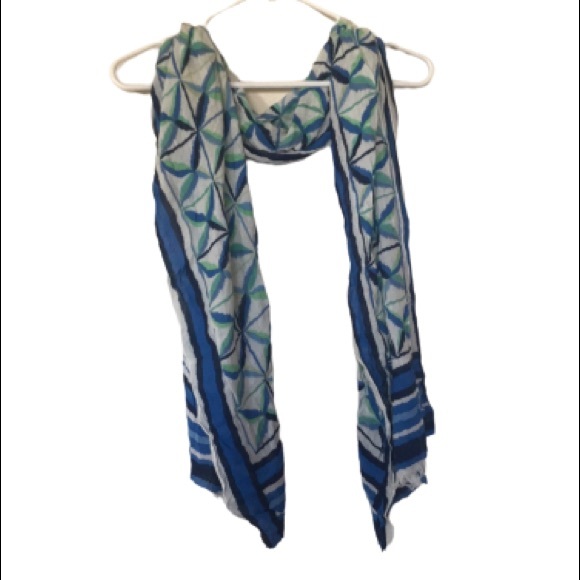 Cost Plus World Market Accessories World Market Blue Bohemian Scarf